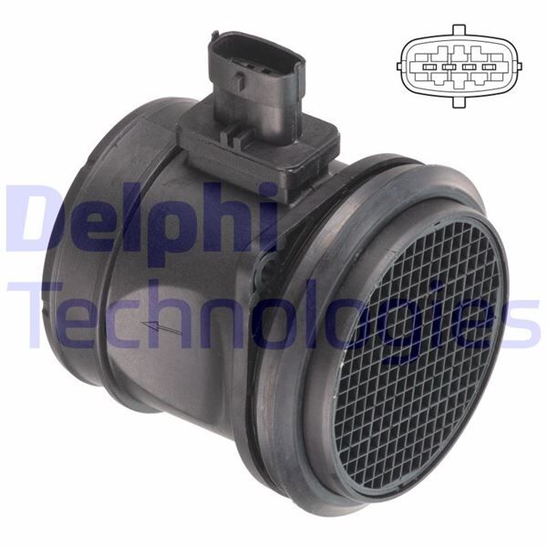DELPHI AF10726-12B1 MAF SENSÖRÜ VOLVO S60 II 10>14 D3-D4 S80 II 96>15 D3-D4-D5 V40 10>12 D3-D4 V60 10>14 D4-D5 XC70 II 10>15 D4