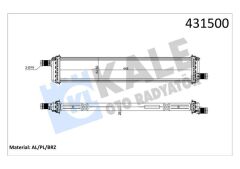 KALE 0559121AB RADYATÖR CAPTUR-CLIO V LT 1.5DCI AL/BRZ 448X83X26