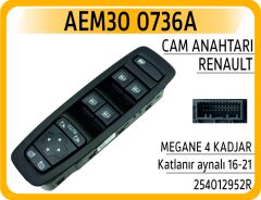 AEM30 0736A CAM ANAHTARI RENAULT MEGANE 4 KADJAR Katlanır ayna
