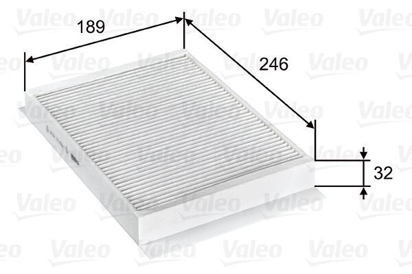 VALEO 715751 POLEN FILTRESI MERCEDES W205 S205 C205 A205 C257 W213 W166 W463