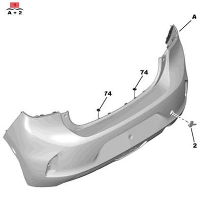 OE-OPEL 166335791T CORSA F TAMPON ARKA  KÖR NOKTA TAKIBI IÇIN