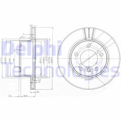 DELPHI BG3899C FREN DISKI ON BMW E81 E87 F20 F21 F22 F23 F87