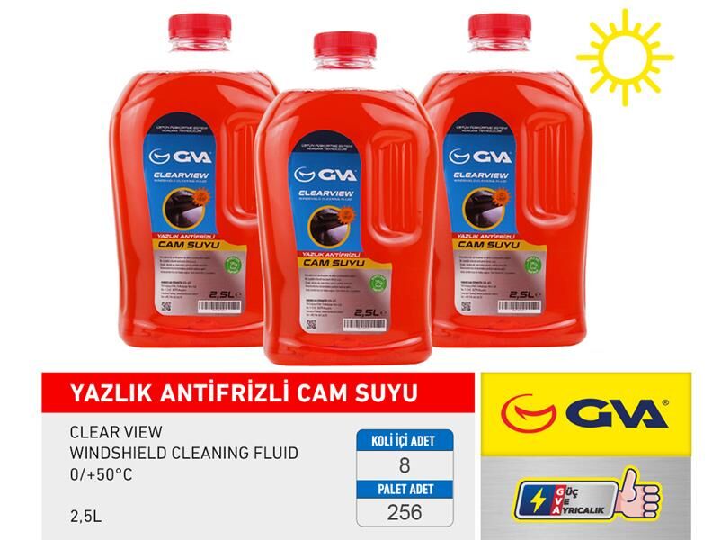 GVA 9910311 CAM SUYU 2.5 LT YAZLIK ANTİFRİZLİ 0/ 50C