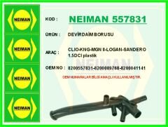 NEIMAN 557831 DEVİRDAİM BORUSU CLIO-KNG-MGN II-LOGAN-SANDERO 1.5DCI plastik