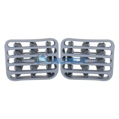 ALPER 292096 KALORİFER HAVALANDIRMA IZGARASI DİFÜZÖRÜ ORTA SAĞ-SOL SET GRİ