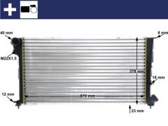 MAHLE CR475000S RADYATÖR 306 II-PARTNER-XSARA BERLINGO 1.9D AC MEK 670x377x34