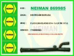 NEIMAN 869985 DEVİRDAİM BORUSU CLIO II 98-05 -KNG 97 > 1.4 K7M / K7J