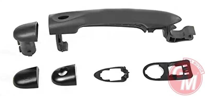 DIŞ KAPI AÇMA KOLU ÖN RL SENSÖRLÜ-SİYAH / ASTARLI MEGANE III-FLUENCE-CLIO IV - 6PARÇA