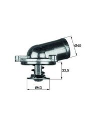MAHLE TI22.87 TERMOSTAT 87 C MERCEDES M111 W202 S202 C208 W210 S210 KLIMASIZ