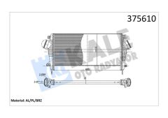 KALE 375610 TURBO RADYATÖRÜ INTERCOOLER OPEL INSIGNIA A 1.6 CDTI 15> B16DTH B16DTJ BRAZING 665X315.5X32 OTOMATİK
