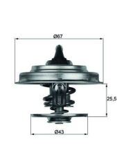 MAHLE TX18.87D TERMOSTAT 87 C MERCEDES M102 M103 OM615 OM904 W201 W202 W124 W210 W140 . AXOR 1838