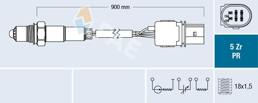 FAE 75092 OKSİJEN SENSÖRÜ ÖN CORSA C-CORSA D 1.3 CDTİ Z13DTJ-Z13DTH