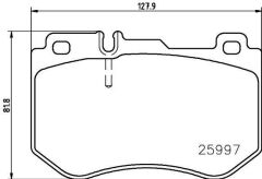 BREMBO P50123 FREN BALATASI ON MERCEDES C-CLASS W205 S205 C205 A205
