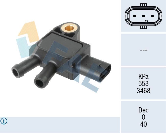 FAE 16164 EGZOZ BASINC SENSORU MERCEDES OM654 OM656 W177 V177 C118 H247