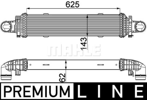 MAHLE CI357000P TURBOSARJ RADYATORU MERCEDES W204 S204 C204 C218 W212 C207 X204