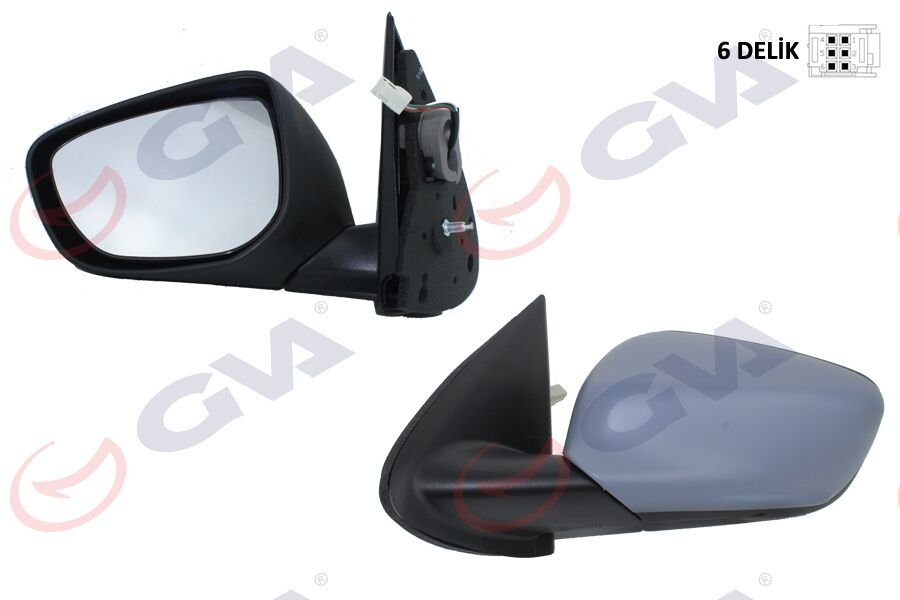 DIŞ DİKİZ AYNASI SOL C-ELYSEE-301 13> ELEKTRİKLİ ISITMALI ASTARLI KONVEKS 5 FİŞ VM-512EHPSR