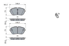 BOSCH 0986494946 ÖN FREN BALATASI 330 mm ASTRA L 21> GRANDLAND 17> C5 AIRCROSS 18> 308 14> 3008 19> 508 18> DS4 21> DS7 19> DS9 20>
