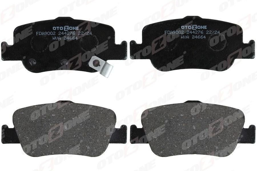 OTOZONE FDA9002 ARKA FREN BALATA TOYOTA AURIS. COROLLA 1.33L 1.6L 1NR-FE 1ZR-FAE NRE180 ZRE181 ZRE185 12-> 1.4L 1ND-FTV D-4D NDE150 NDE180 07->