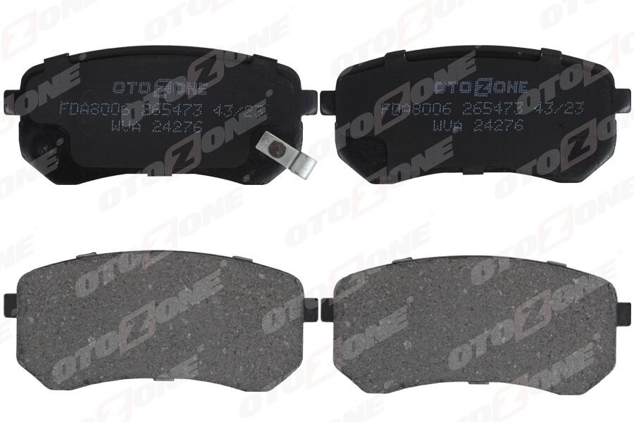 OTOZONE FDA8006 ARKA FREN BALATA HYUNDAI i10 1.0L 1.1L 08-13 / KIA PICANTO 1.0L 1.1L 05-11 - Aşınma ikaz soketli