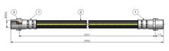 CAVO C800064B FREN HORTUMU ARKA MERCEDES SPRINTER B904 B905 . VW LT 28-46