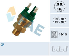 FAE 38130 HARARET MUSURU 105 C - 100 C RADYATOR FANI MERCEDES W201 W124 W126 W460 W461 W463