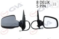 DIŞ DİKİZ AYNASI SAĞ SANDERO STEPWAY 12> ELEKTRİKLİ ISITMALI ASTARLI KONVEKS SENSÖRSÜZ VM-6804EHPSR