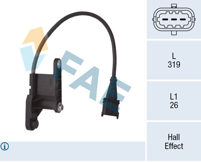 FAE 79121 EKSANTRİK DEVİR SENSÖRÜ ASTRA G-CORSA C-MERIVA A-VECTRA B-VECTRA C 1.4-1.6 Z14XE Z16XE