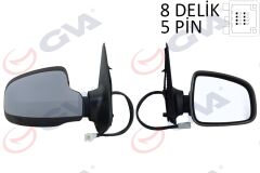 GVA 1019166 DIŞ DİKİZ AYNASI SAĞ SANDERO STEPWAY 12> ELEKTRİKLİ ISITMALI ASTARLI KONVEKS SENSÖRSÜZ VM-6804EHPSR