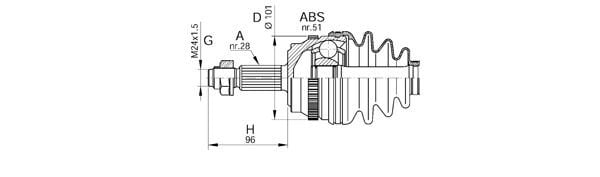 AKS KAFASI DIŞ MASTER II 1.9DCI-2.2DCI-2.5DCI-2.8DTI-MOVANO 2.2DTI-2.8 DTI 02 > BÜYÜK KAFA 607453