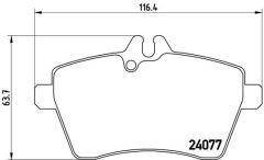 BREMBO P50056 FREN BALATASI ON MERCEDES W169 W245