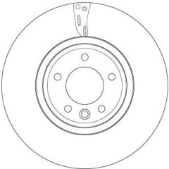 TRW DF6954S FREN DISKI ON LAND ROVER DISCOVERY L462 RANGE ROVER SPORT L494 L405