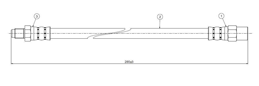 ARKA FREN HORTUMU SAG/SOL VOLVO S60 I 00>10 S80 I 08>06 V70 II 00>07 XC70 00>07