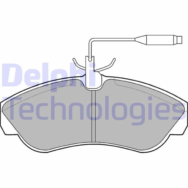 DELPHI LP878 ÖN BALATA FİŞLİ BOXER-DUCATO-JUMPER 1800kg 94>02