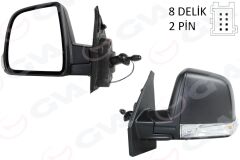 GVA 1029183 DIŞ DİKİZ AYNASI SOL FIAT DOBLO 11 > MEKANİK - DESENLİ - SİNYALLİ