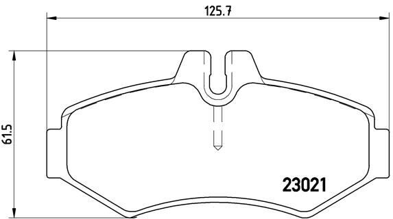 BREMBO P50020 FREN BALATASI ARKA MERCEDES W463 B901>B904 . VW LT 28-35-46