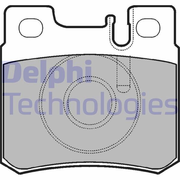 DELPHI LP946 FREN BALATASI ARKA MERCEDES W201 W202 W210 W124 R170