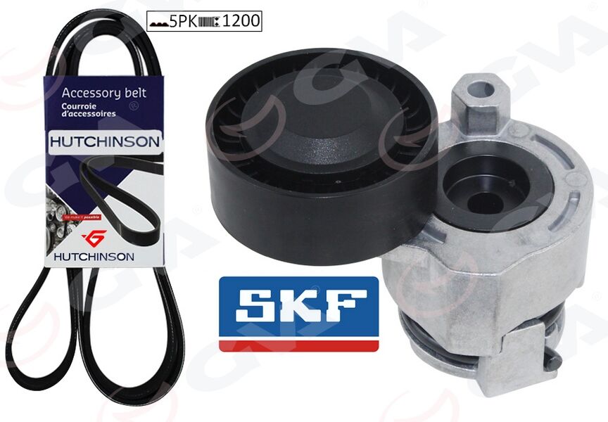 GVA 59A1109 ALTERNATÖR GERGİ KİTİ KÜTÜKLÜ RENAULT CLIO II 98>05 KANGOO 01> MEGANE II 02>08 MODUS 04> 1.4 16V-1 .6 16V-1.5dCi 5PK1200