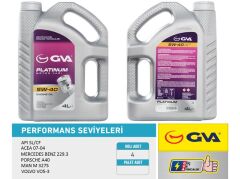 GVA 9920182 MOTOR YAĞI 5W40 4 LT PLATINUM TAM SENTETİK API SL/CF