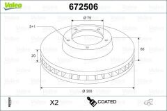 VALEO 672506 FREN DISKI ARKA BMW E81 E87 E90 E91 E92 E93 E84