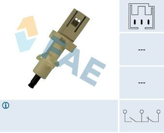 FAE 24410 FREN STOP MÜŞÜRÜ JUMPER-BOXER-DUCATO 2.5-2.8 TDI TEMPRA-TIPO 1.6-1.8-UNO 1.4 3 FİŞLİ