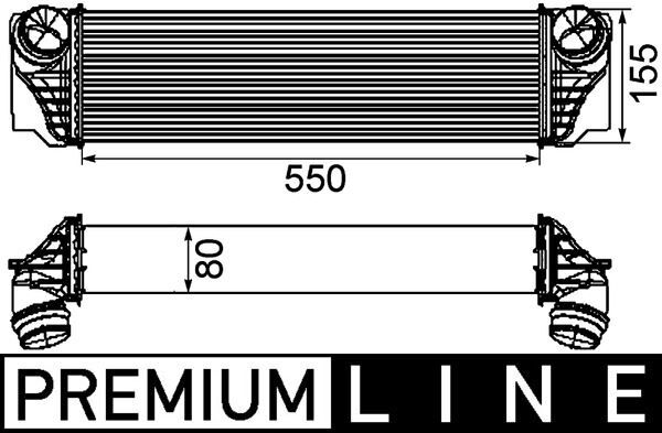MAHLE CI184000P TURBOSARJ RADYATORU BMW B47 N47N N57N F07 F10 F11 F01 F02
