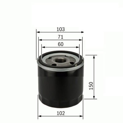 YAĞ FİLTRESİ HYUNDAI HD35 4000CC H100 KAMYONET YM-MITSUBISHI CANTER TURBO-PRESTIGE WP1045 x