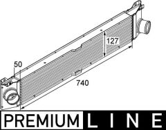 MAHLE CI157000P TURBO RADYATÖRÜ INTERCOOLER DUCATO-BOXER-JUMPER 2.2-2.3-3.0 D 06 > 740x127x50