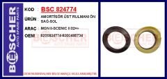 BSC 824774 AMORTİSÖR ÜST RULMANI ÖN SAĞ-SOL MGN II-SCENIC II 02 >