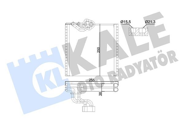 KALE 352995 EVAPORATÖR AL/PL/BRZ KANGOO-GRAND KANGOO EVAPORATÖR