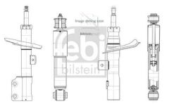 FEBI 1002592 AMORTISOR ARKA GAZLI MINI R50 R53 R55 R56 R57 R58 R59