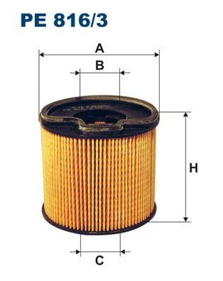 FILTRON PE816.3 YAKIT FİLTRESİ PARTNER-BERLINGO-C5-JUMPY-XSARA-SCUDO-P206-P307-P406-P607-P806-EXPERT 2.0HDI