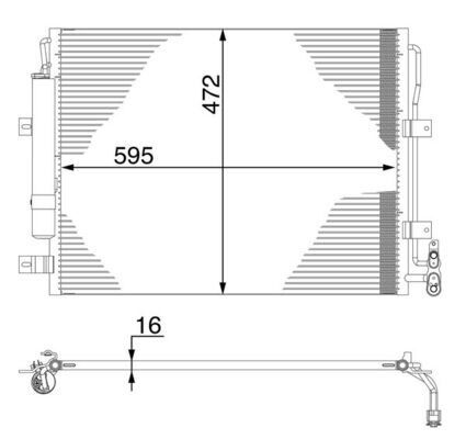 MAHLE AC273000S KLIMA RADYATORU LAND ROVER DISCOVERY 4 L319 RANGE ROVER SPORT I L320