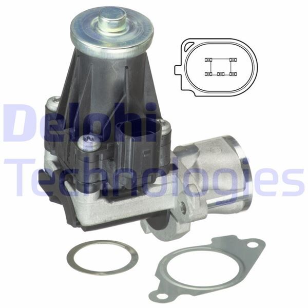 DELPHI EG10443-12B1 EGR VALFİ OPEL ASTRA J 10> CORSA D 06> FIAT DOBLO 10> PANDA 12> GRANDE PUNTO 06> PUNTO EVO 10> 1.3D MTJ-CDTİ