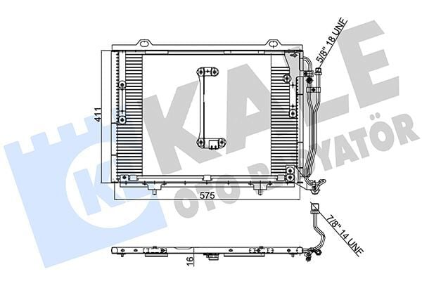 KALE 392500 KLIMA RADYATORU MERCEDES W202 S202 W210